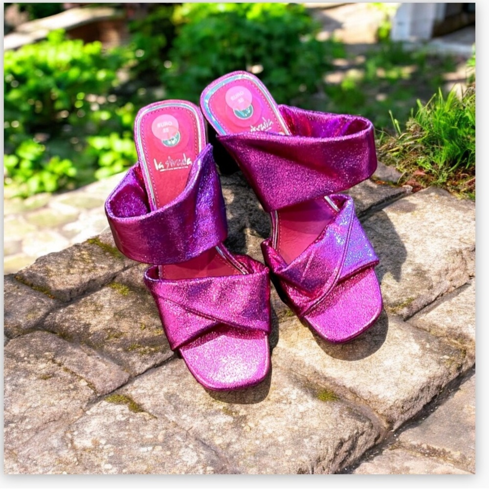 La Strada Pink Heeled Sandals